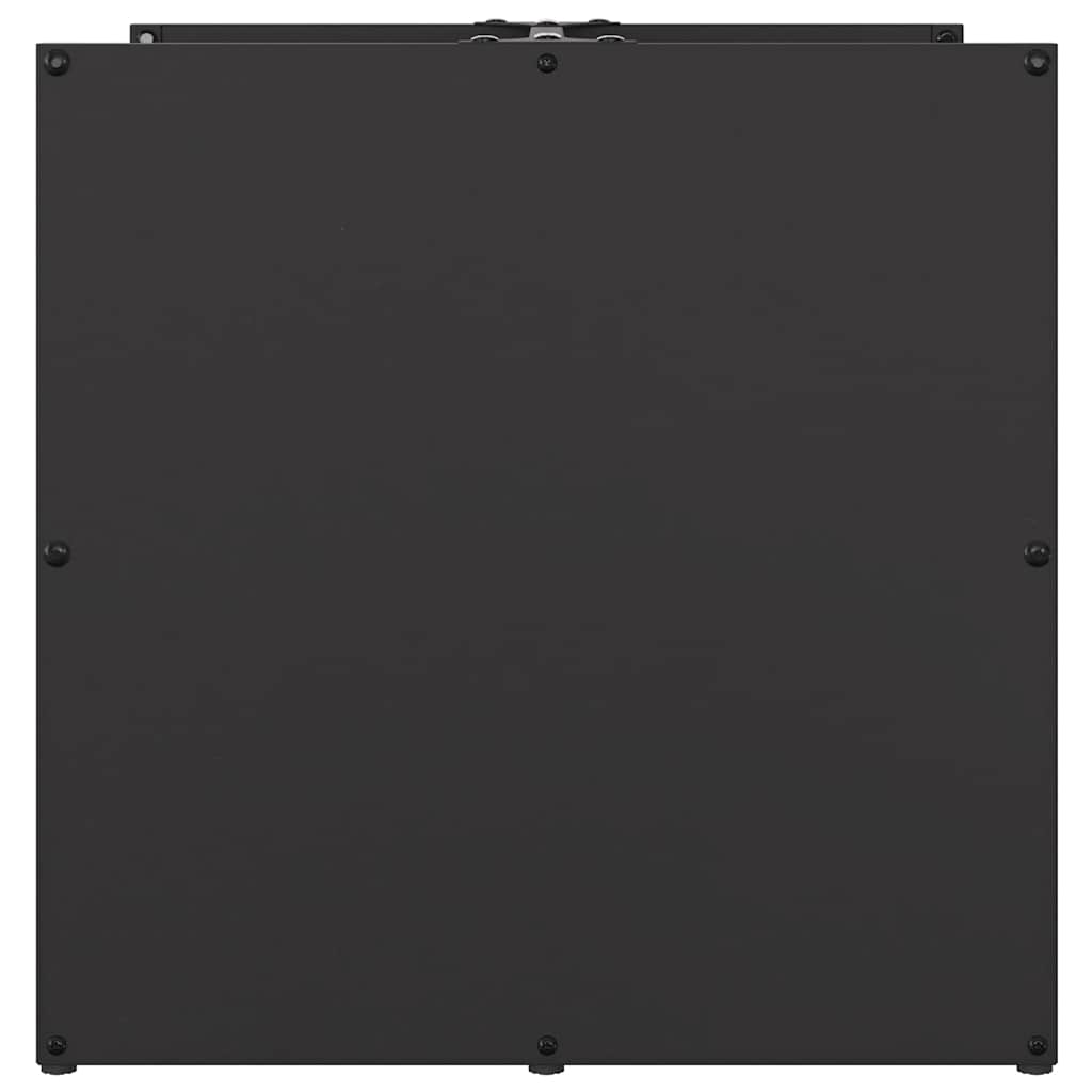 Rastrelliera per Legna da Ardere Nera 40x40x40 cm 864237