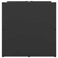 Rastrelliera per Legna da Ardere Nera 40x40x40 cm 864237