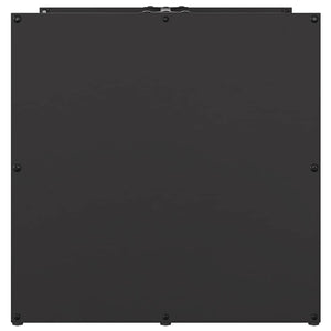 Rastrelliera per Legna da Ardere Nera 40x40x40 cm 864237