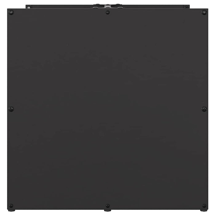 Rastrelliera per Legna da Ardere Nera 40x40x40 cm 864237