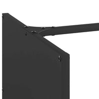 Rastrelliera per Legna da Ardere Nera 40x40x40 cm 864237