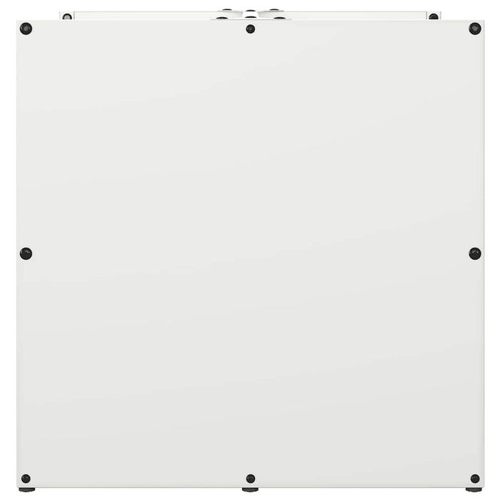 vidaXL Rastrelliera per Legna da Ardere Bianca 40x40x40 cm