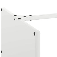 vidaXL Rastrelliera per Legna da Ardere Bianca 40x40x40 cm