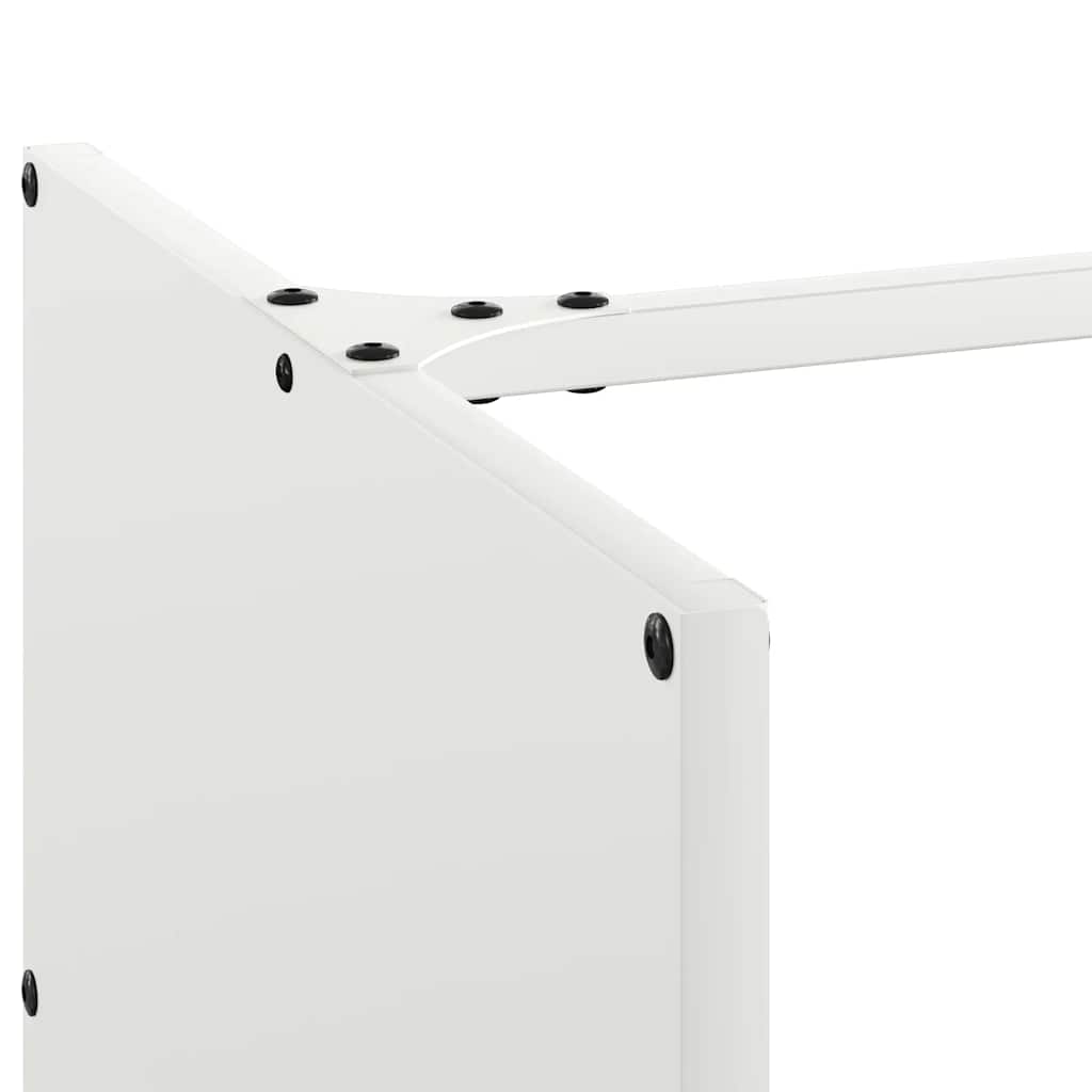 Rastrelliera per Legna da Ardere-Portalegna Bianca 40x40x40 cm 672005