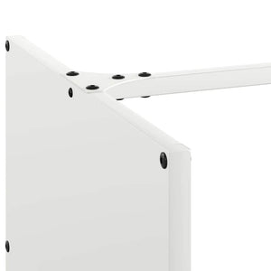 Rastrelliera per Legna da Ardere-Portalegna Bianca 40x40x40 cm 672005