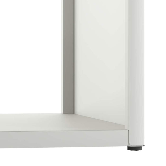 vidaXL Rastrelliera per Legna da Ardere Bianca 40x40x40 cm