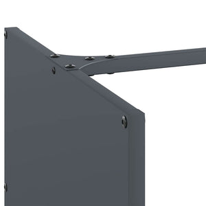 vidaXL Rastrelliera per Legna da Ardere Antracite 40x40x40 cm