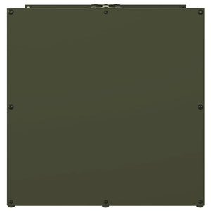 Rastrelliera per Legna da Ardere Verde Oliva 40x40x40 cm 864240