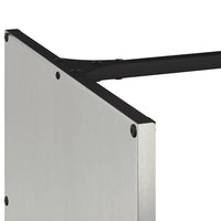 Rastrelliera per Legna da Ardere-Portalegna 40x40x40 cm in Acciaio Inox 335786