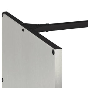 Rastrelliera per Legna da Ardere-Portalegna 40x40x40 cm in Acciaio Inox 335786