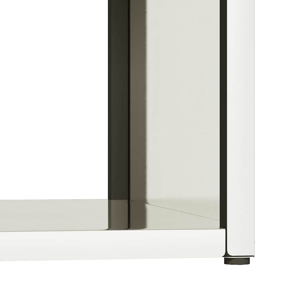 Rastrelliera per Legna da Ardere 40x40x40 cm in Acciaio Inox