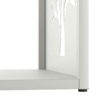 vidaXL Rastrelliera per Legna da Ardere Bianca 40x40x40 cm