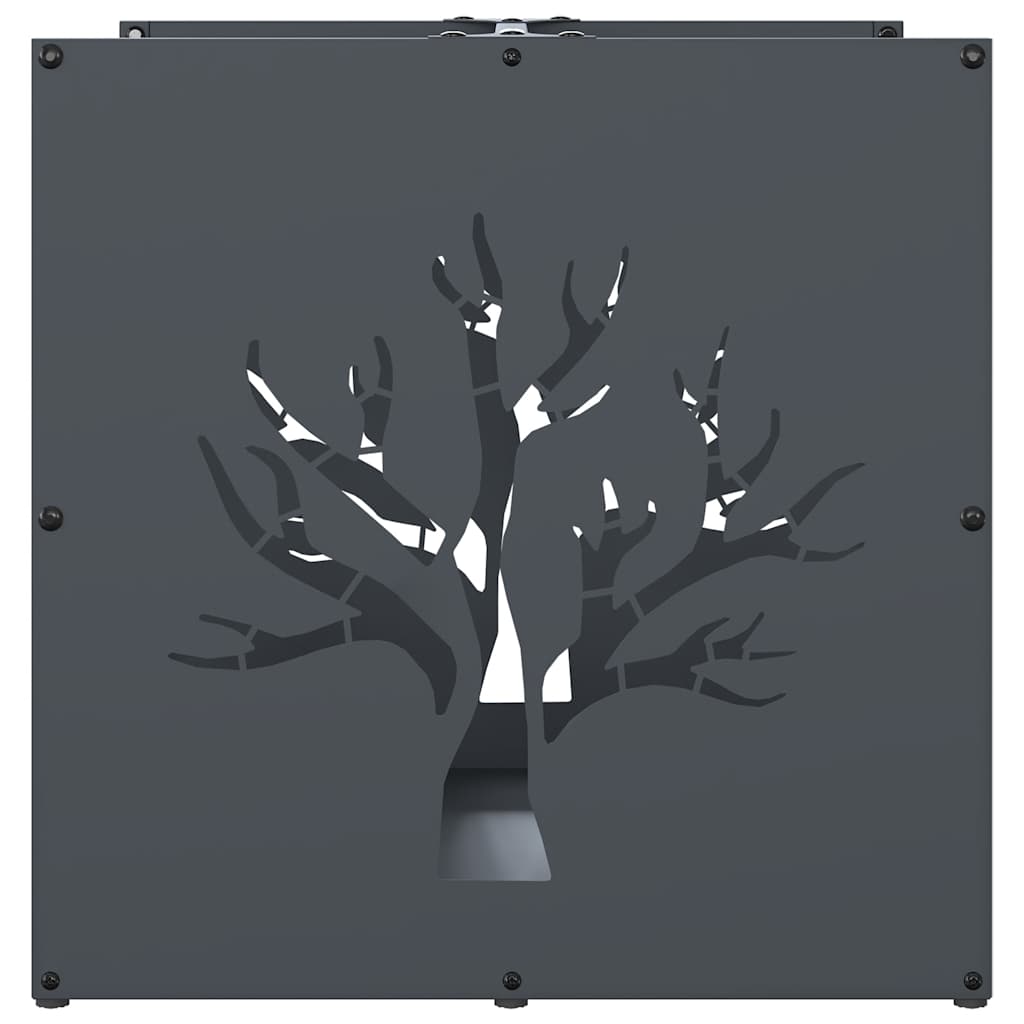 Rastrelliera per Legna da Ardere-Portalegna Antracite 40x40x40 cm 303080