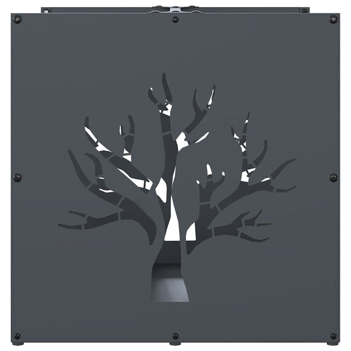 Rastrelliera per Legna da Ardere-Portalegna Antracite 40x40x40 cm 303080