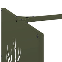 Rastrelliera per Legna da Ardere-Portalegna Verde Oliva 40x40x40 cm 719347