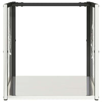 Rastrelliera per Legna da Ardere-Portalegna 40x40x40 cm in Acciaio Inox 918752