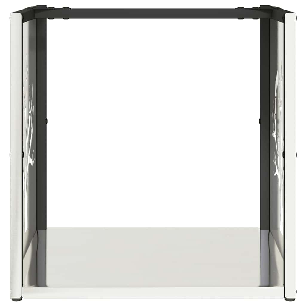 Rastrelliera per Legna da Ardere 40x40x40 cm in Acciaio Inox 864247