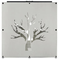 vidaXL Rastrelliera per Legna da Ardere 40x40x40 cm in Acciaio Inox