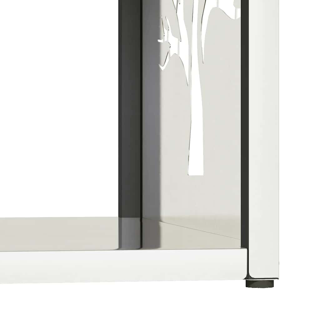 Rastrelliera per Legna da Ardere-Portalegna 40x40x40 cm in Acciaio Inox 918752