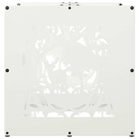 Rastrelliera per Legna da Ardere Bianca 40x40x40 cm 864250