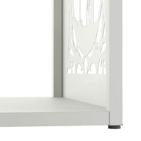 Rastrelliera per Legna da Ardere Bianca 40x40x40 cm 864250