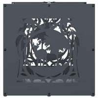 Rastrelliera per Legna da Ardere Antracite 40x40x40 cm 864251