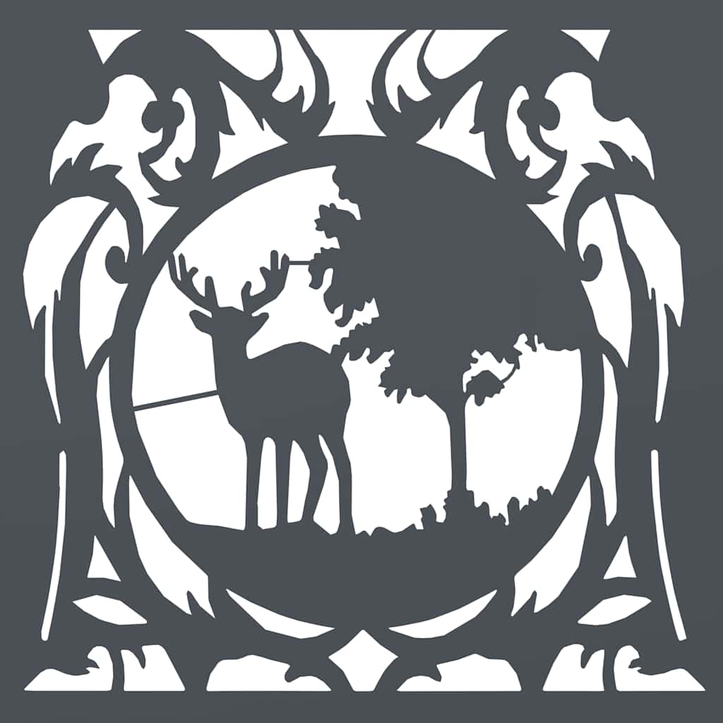 Rastrelliera per Legna da Ardere Antracite 40x40x40 cm 864251