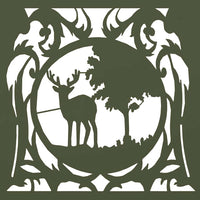 vidaXL Rastrelliera per Legna da Ardere Verde Oliva 40x40x40 cm