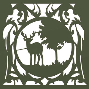 Rastrelliera per Legna da Ardere Verde Oliva 40x40x40 cm 864252