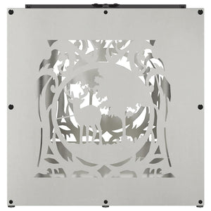 Rastrelliera per Legna da Ardere-Portalegna 40x40x40 cm in Acciaio Inox 169008