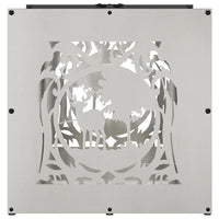 Rastrelliera per Legna da Ardere 40x40x40 cm in Acciaio Inox 864253