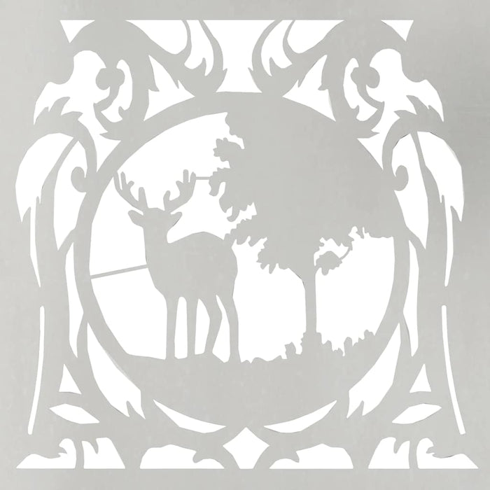 Rastrelliera per Legna da Ardere 40x40x40 cm in Acciaio Inox 864253