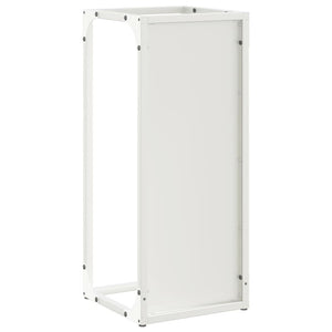 Rastrelliera per Legna da Ardere Bianca 25x25x60 cm 864260