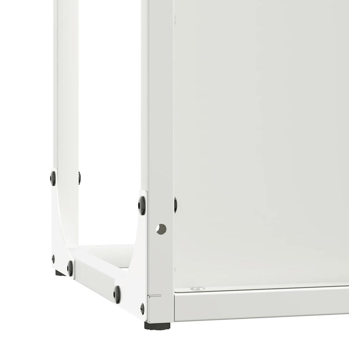 Rastrelliera per Legna da Ardere Bianca 25x25x60 cm 864260