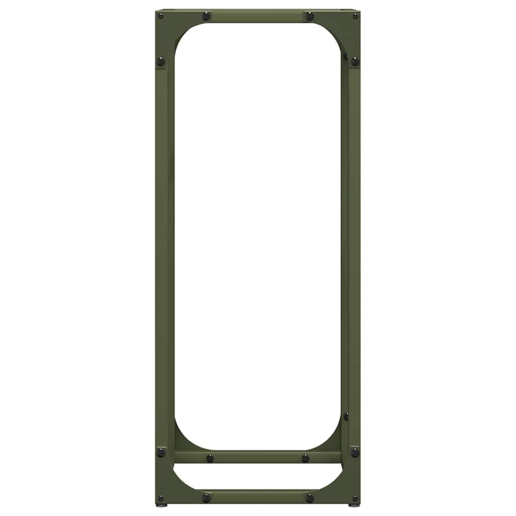 Rastrelliera per Legna da Ardere Verde Oliva 25x25x60 cm 864262