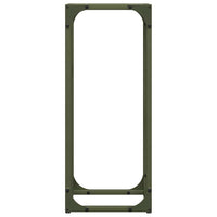 Rastrelliera per Legna da Ardere Verde Oliva 25x25x60 cm 864262