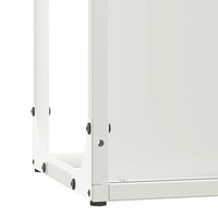 vidaXL Rastrelliera per Legna da Ardere Bianca 25x25x80 cm