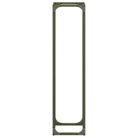 Rastrelliera per Legna da Ardere Verde Oliva 25x25x100 cm 864270