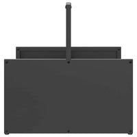 Rastrelliera per Legna da Ardere Nera 40x40x40 cm 864271