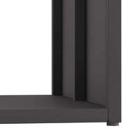 Rastrelliera per Legna da Ardere Nera 40x40x40 cm 864271