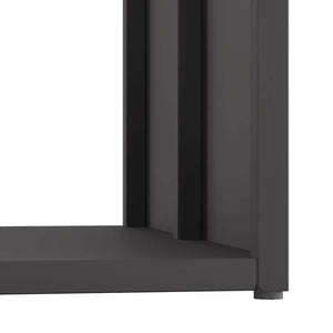 Rastrelliera per Legna da Ardere Nera 40x40x40 cm 864271