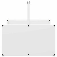 vidaXL Rastrelliera per Legna da Ardere Bianca 40x40x40 cm