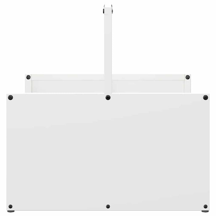 vidaXL Rastrelliera per Legna da Ardere Bianca 40x40x40 cm