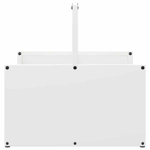 Rastrelliera per Legna da Ardere Bianca 40x40x40 cm 864272