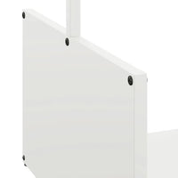 vidaXL Rastrelliera per Legna da Ardere Bianca 40x40x40 cm