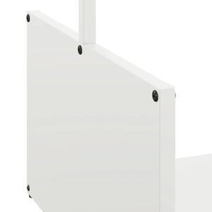 Rastrelliera per Legna da Ardere Bianca 40x40x40 cm 864272