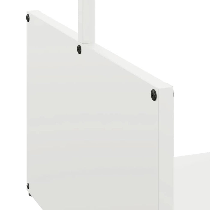 Rastrelliera per Legna da Ardere Bianca 40x40x40 cm 864272