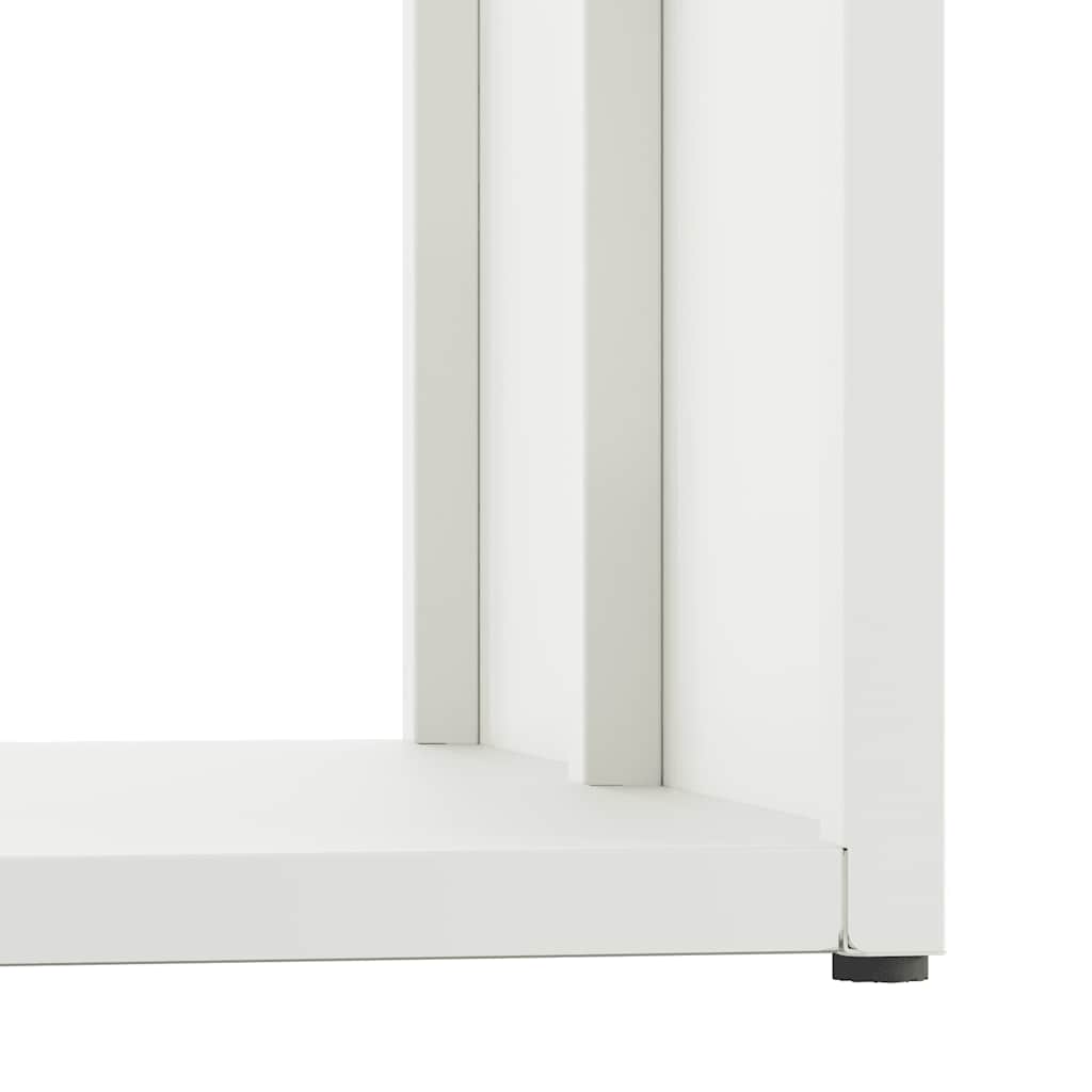 Rastrelliera per Legna da Ardere Bianca 40x40x40 cm 864272