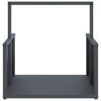 Rastrelliera per Legna da Ardere Antracite 40x40x40 cm 864273