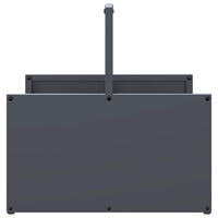 Rastrelliera per Legna da Ardere Antracite 40x40x40 cm 864273